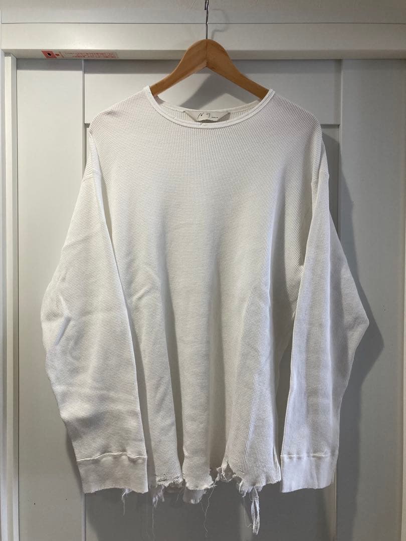 ANCELLM ダメージワッフル　25aw アンセルム 白 １