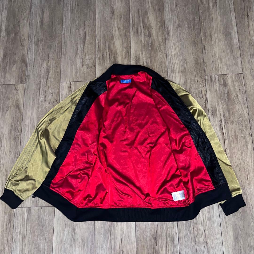 【稀少】 old adidas スカジャン 総柄