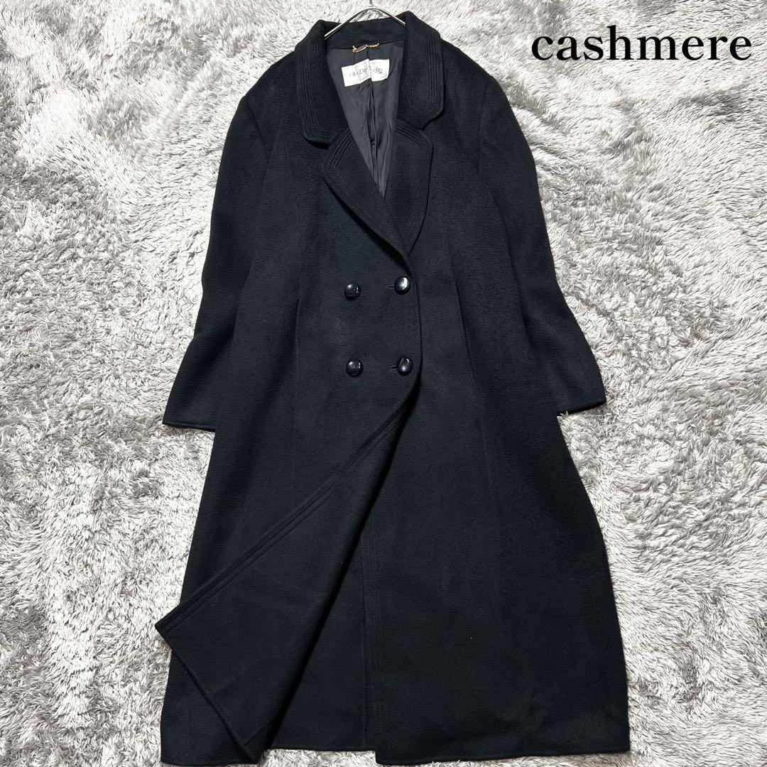 レディース　カシミヤ 100% チェスターコート XXXL相当 美品