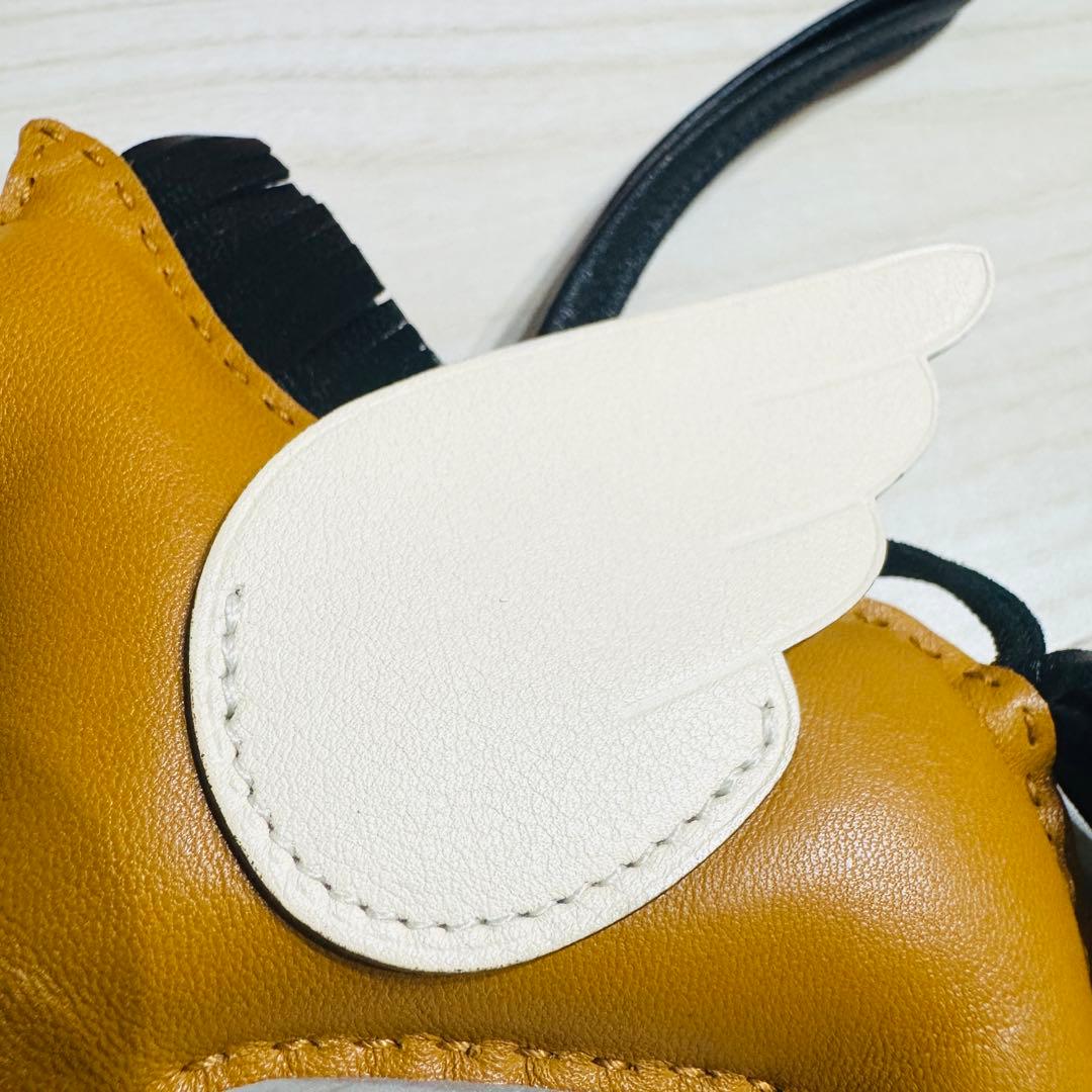 エルメス　ロデオペガサスチャームMM アニューミロ　セサミ×ブラック×ホワイト