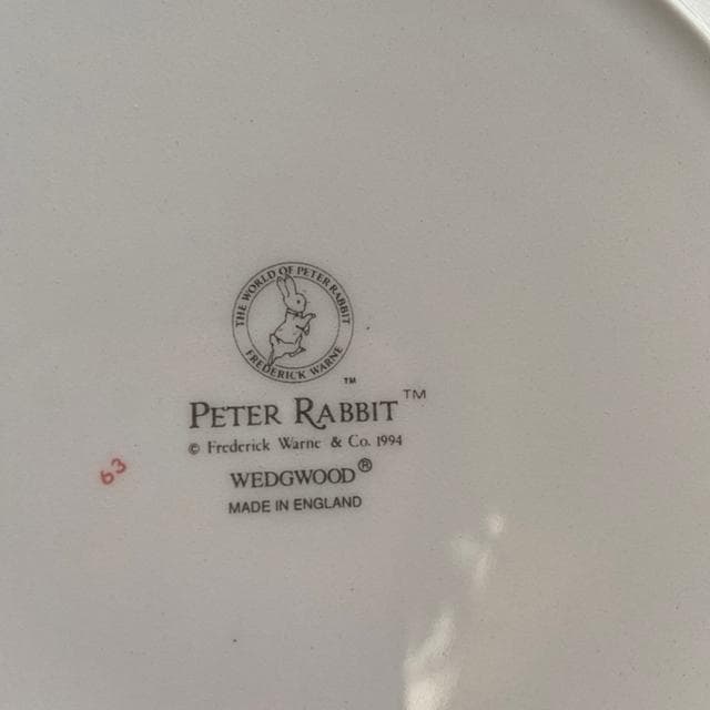 ウッジーウッド　ピーターラビット　バースディプレート12枚