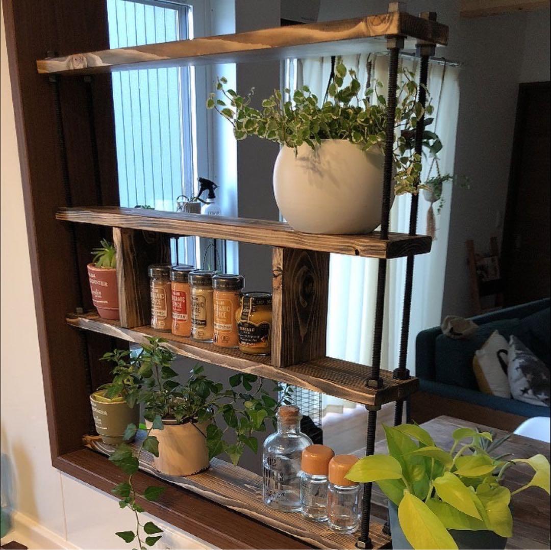 キッチンラック☆木目強調☆スパイスラック☆すきま収納