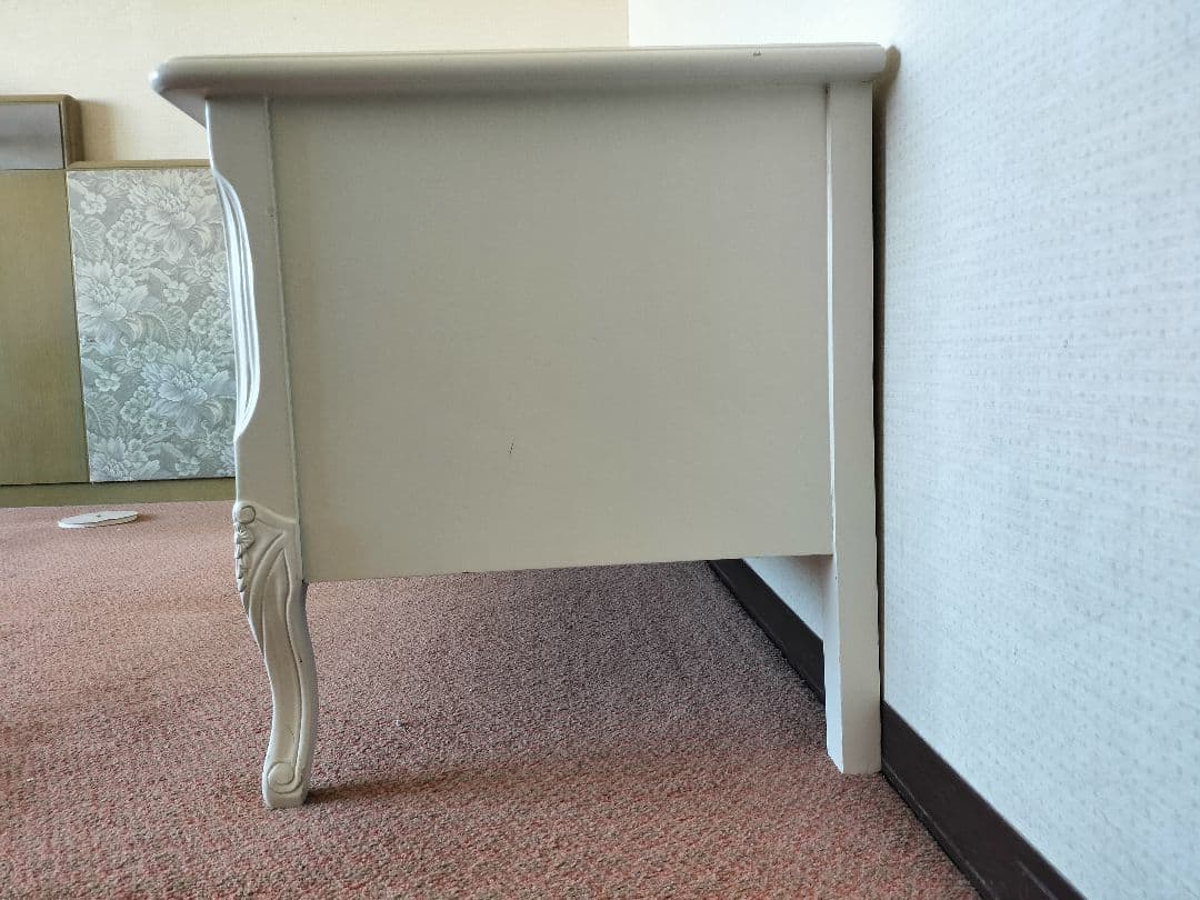 ホワイトアンティーク　テレビボード エレガント