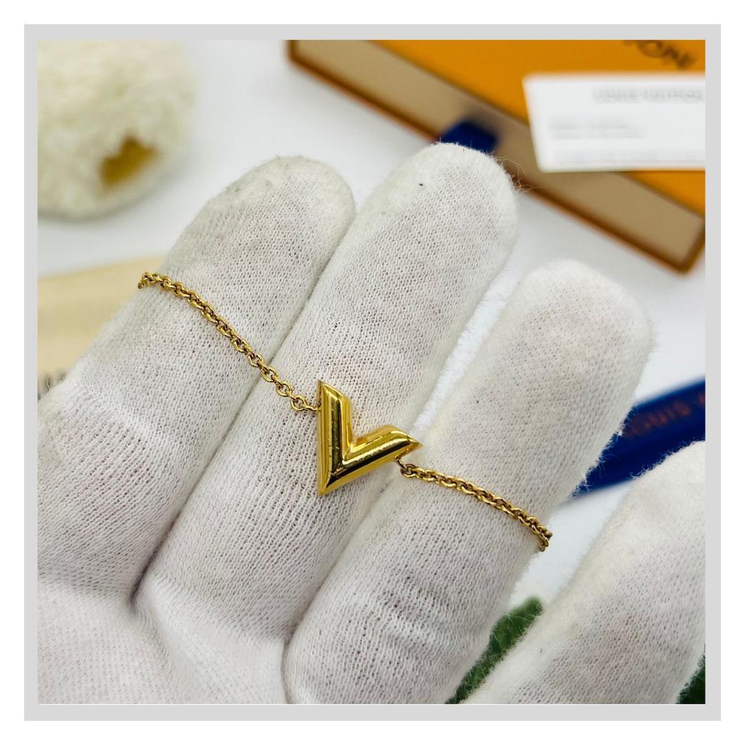 ルイヴィトン M61084　エセンシャルＶ ブレスレット ゴールド メタル