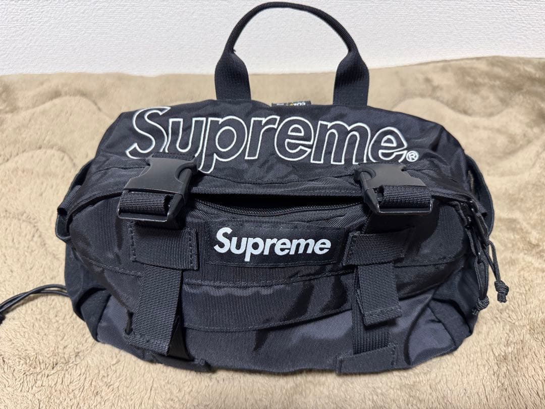 美品　シュプリーム　19SS ウエストバック　黒
