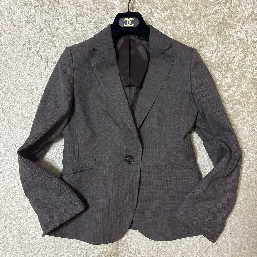 極美品　洗えるキレイスーツ 360°キレイ パンツ　セットアップ 茶