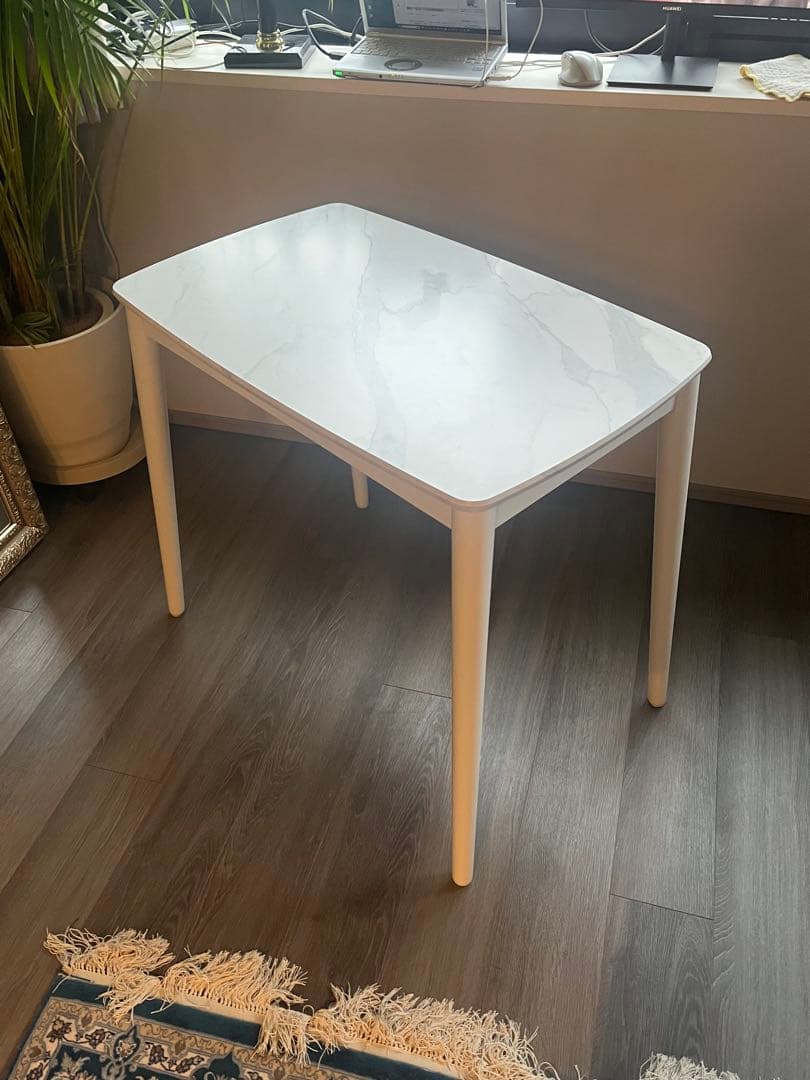 【美品】Francfranc こたつデスク マーブル 800×500mm