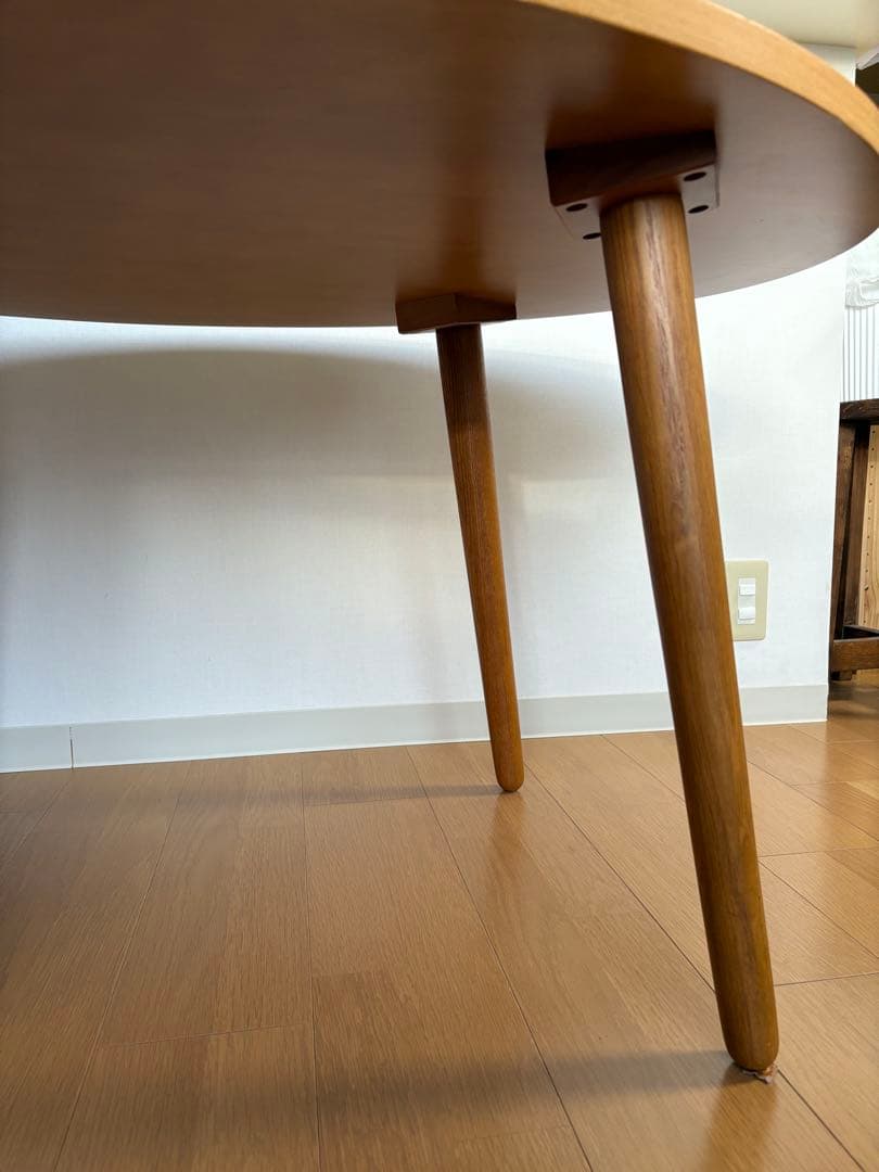 【廃盤／希少品】unico ALBERO カフェテーブル 楕円形テーブル