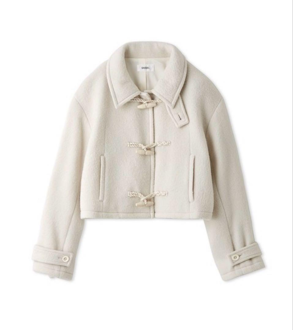 ウールシャギーショートダッフル SNIDEL ダッフルコート　スナイデル