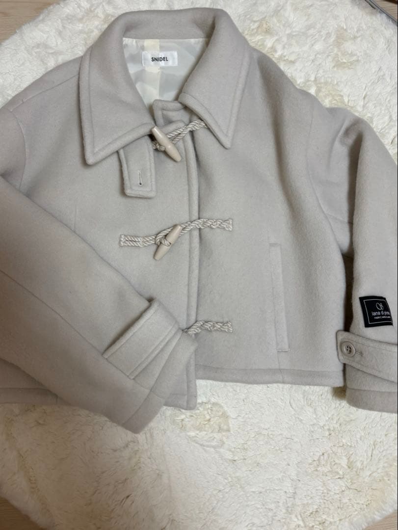 ウールシャギーショートダッフル SNIDEL ダッフルコート　スナイデル