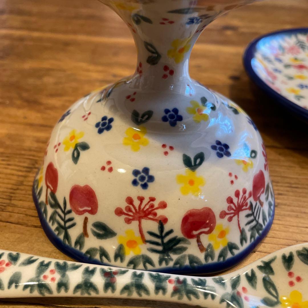 新品VENAポーランドポタリー可愛い大渋滞！ハリネズミの親子はりねずみ3点セット