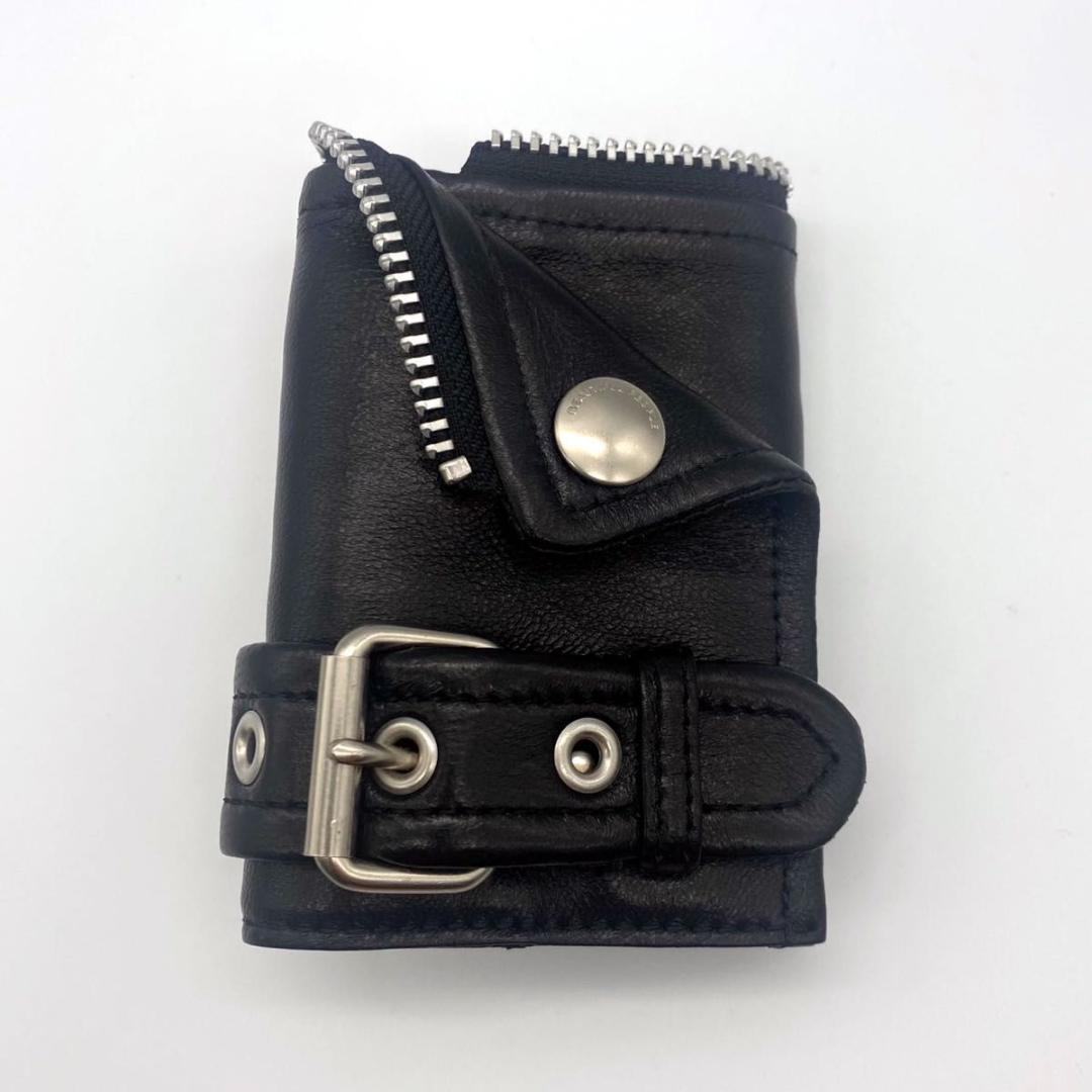 極美品 ビューティフルピープル ライダースプチウォレット 箱付き