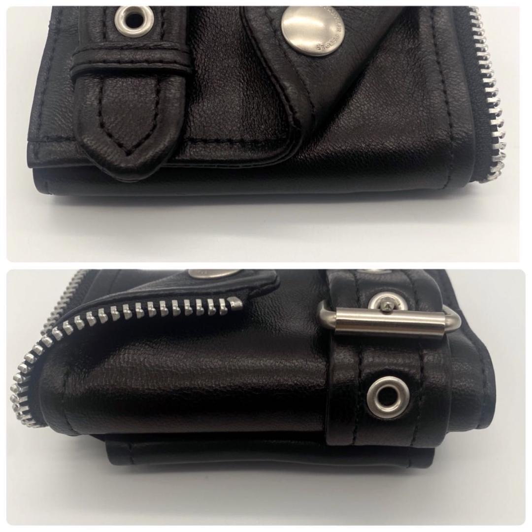 極美品 ビューティフルピープル ライダースプチウォレット 箱付き