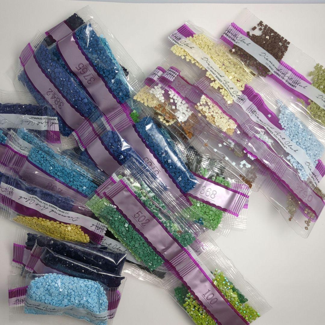 Diamond Art Club Smiling Sea Turtle 作成途中