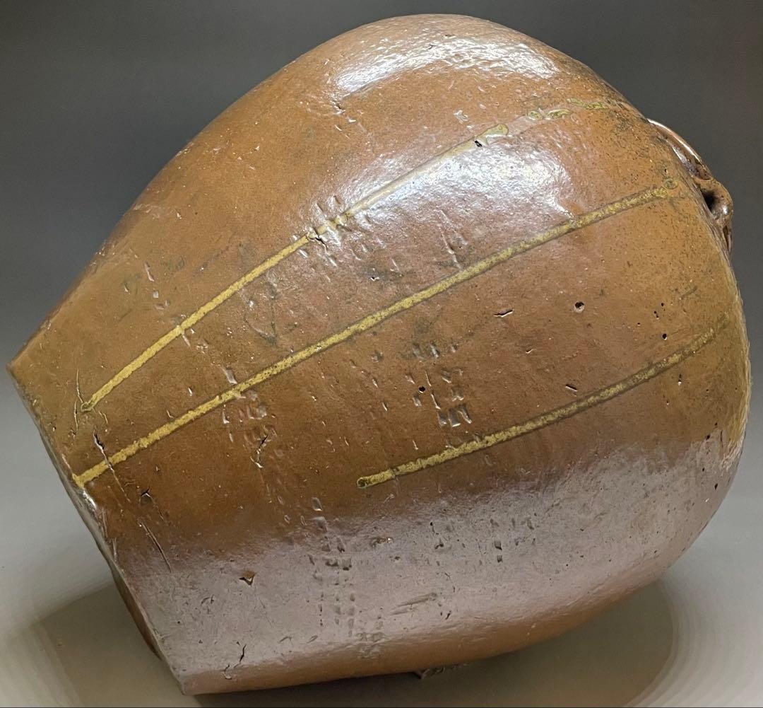 古丹波　三耳壺　大壺　35cm p5633
