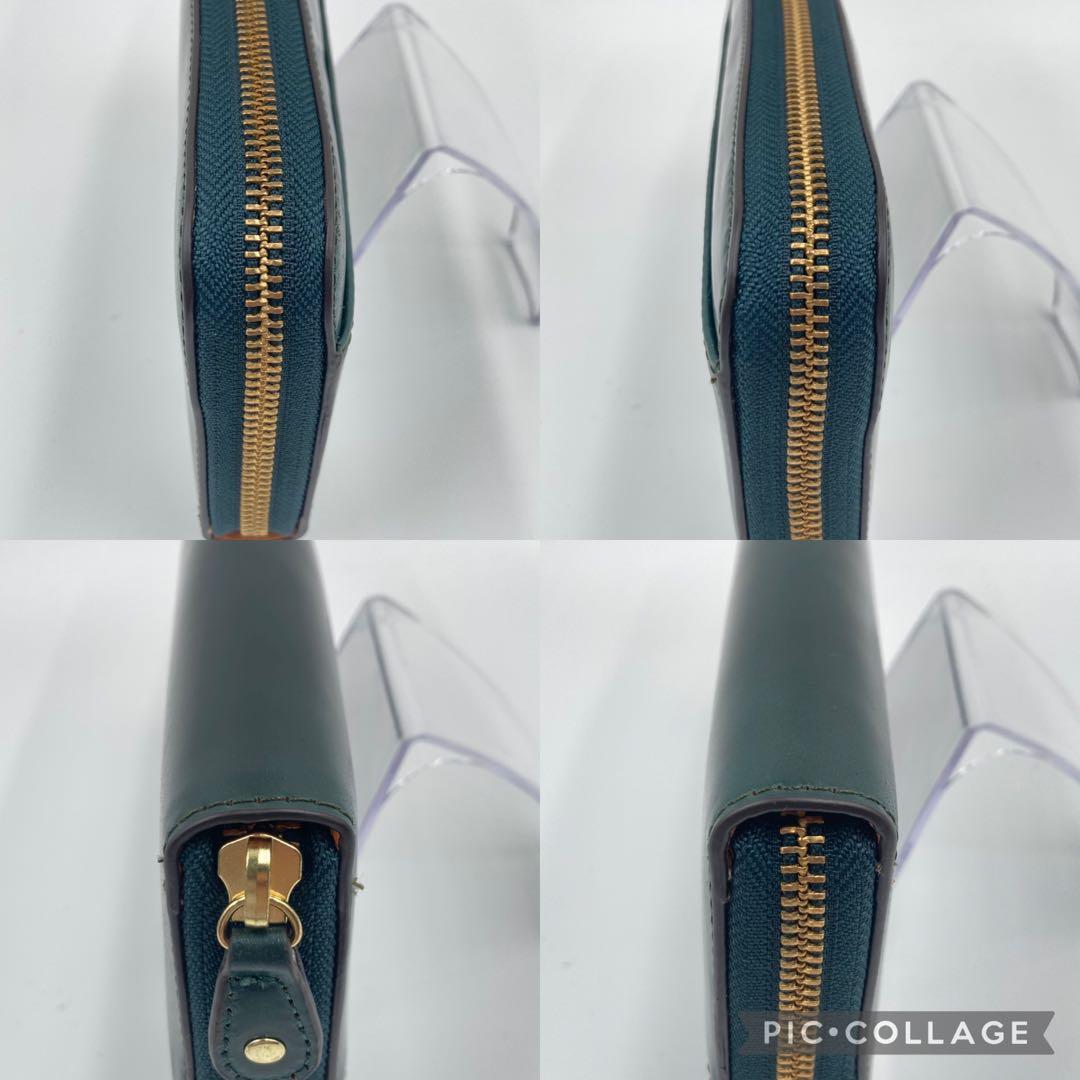 新品未使用 ROCADO ロカド レザー シェルコードバン 長財布 グリーン