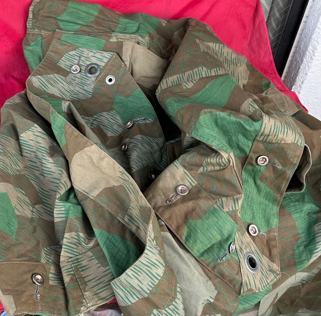 【専用】WWⅡドイツ軍／レプリカポンチョ留め用1943年製 黒革ストラップベルト