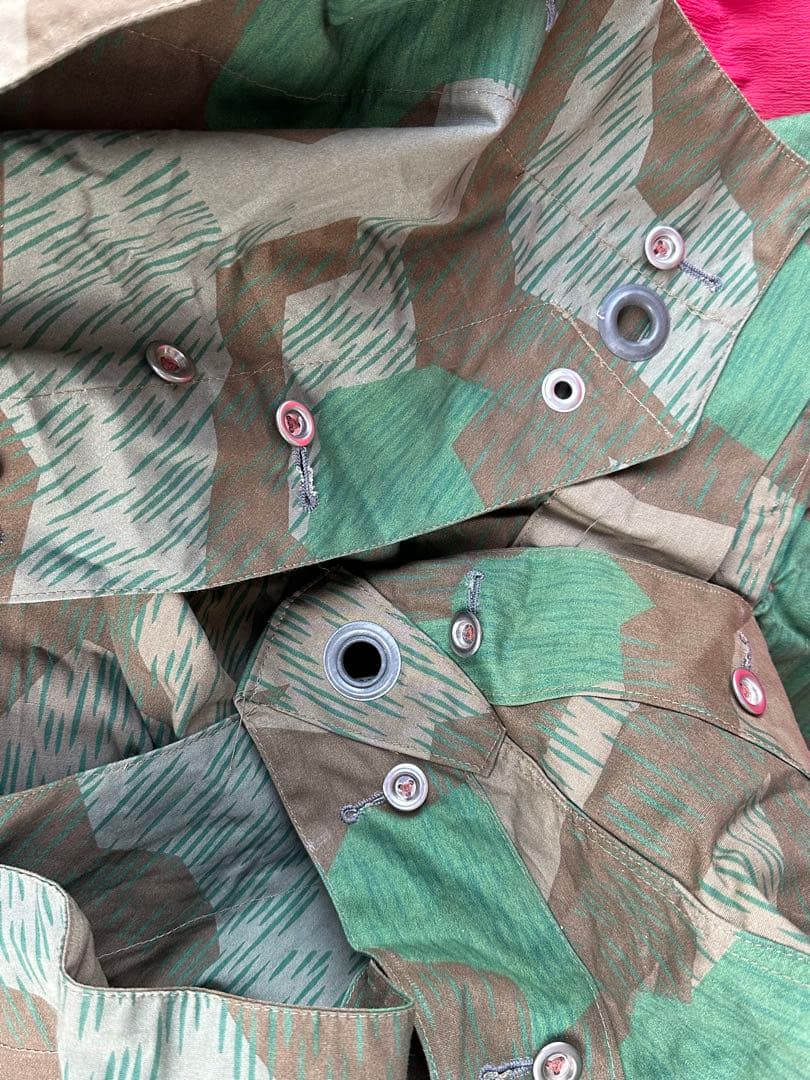 【専用】WWⅡドイツ軍／レプリカポンチョ留め用1943年製 黒革ストラップベルト