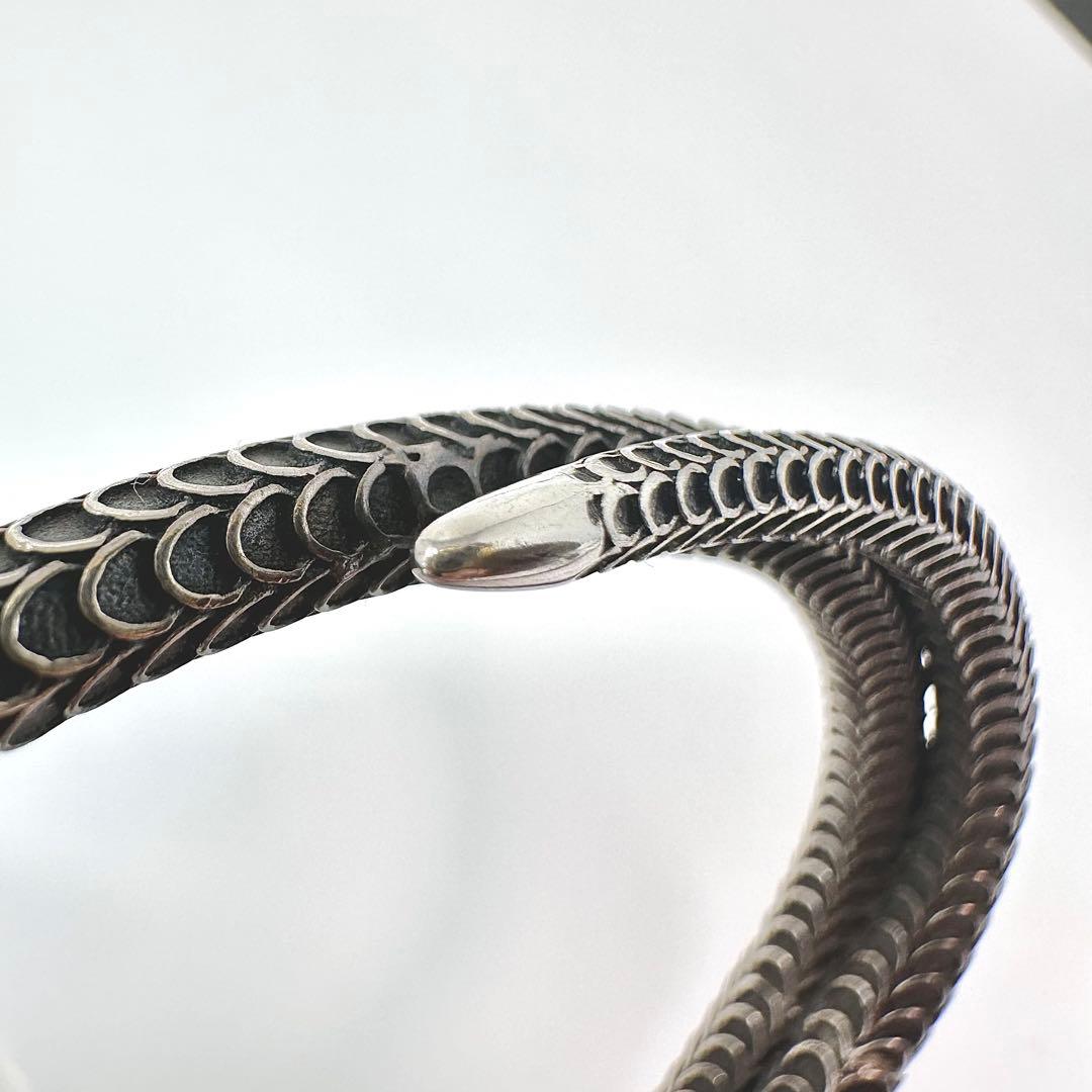 GUCCI ガーデンスネーク　シルバーバングル　Ag925 18