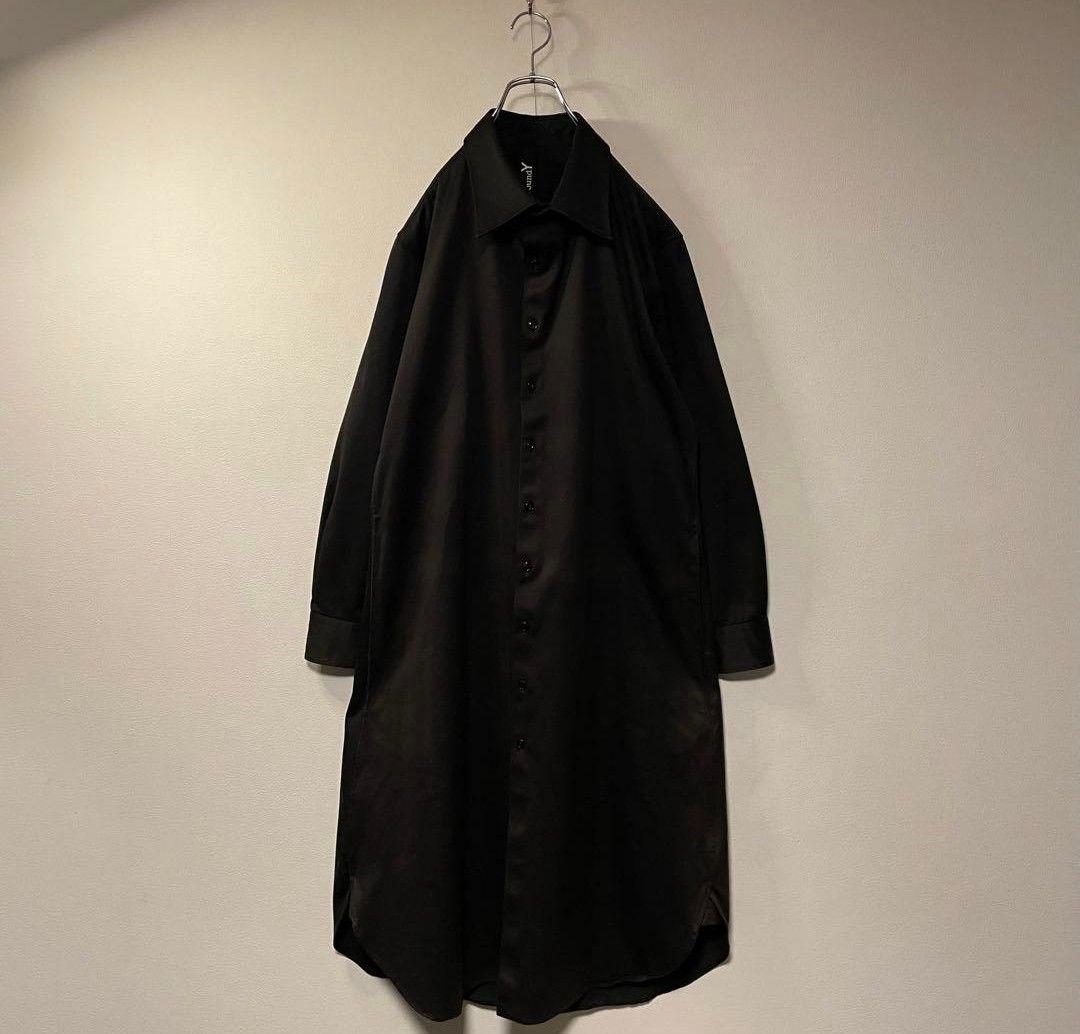 Ground Y ブラック ステンカラーコート メンズ Yohji