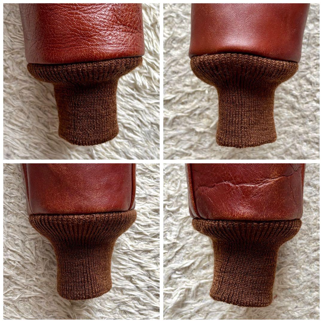 旧リアルマッコイズ A-2 フライトジャケット 実名復刻 ラセットブラウン 36