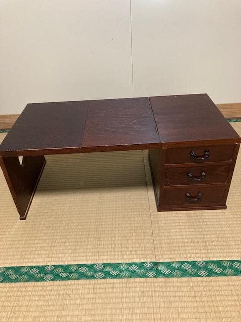 昭和レトロな木製折りたたみ座卓