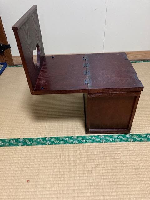 昭和レトロな木製折りたたみ座卓