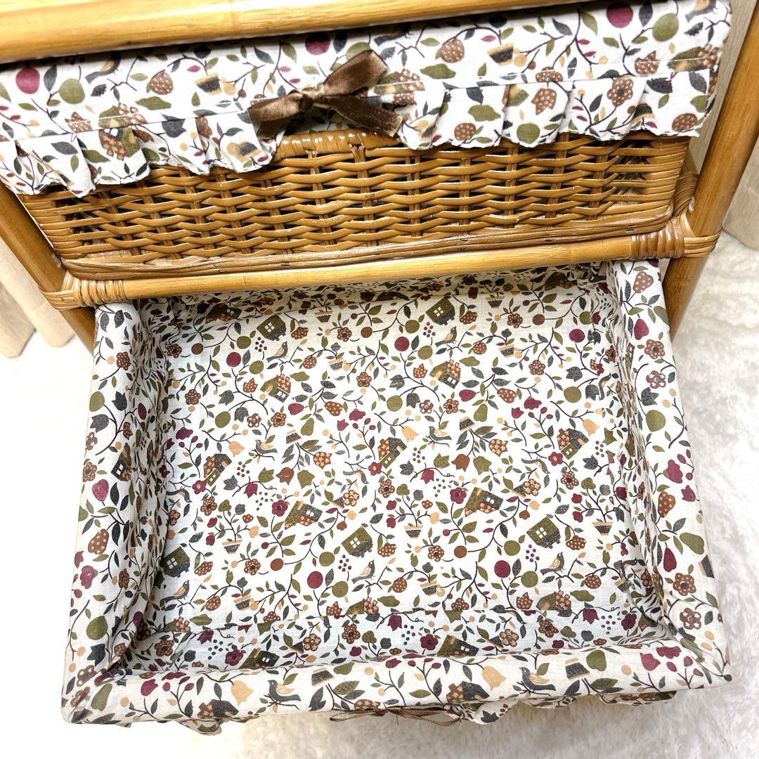 レトロ✨KOIZUMI ラタン チェスト 4段 キャスター 昭和 カントリー