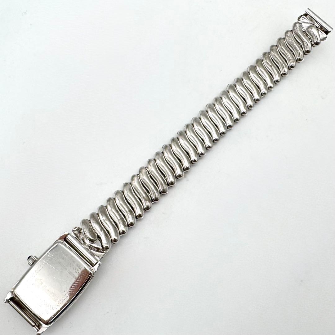 希少 極美品 電池交換済 ハミルトン ベントン 6247 蛇腹ブレス シルバー
