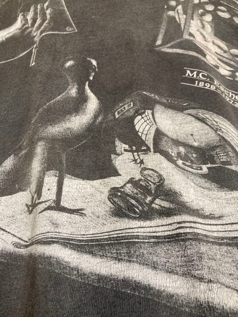 雰囲気◎1991 M.C. Escher マルチプリント Tシャツ　エッシャー