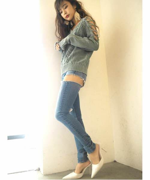 GYDA スキニーデニムパンツ