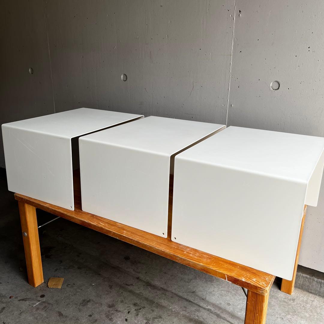 美品★無印 スタッキングシェルフ・コの字棚３個セット