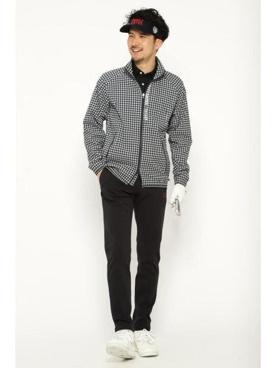 未使用 パーリーゲイツ 千鳥柄 エアシャット 4 ( M ) ブルゾン 軽量