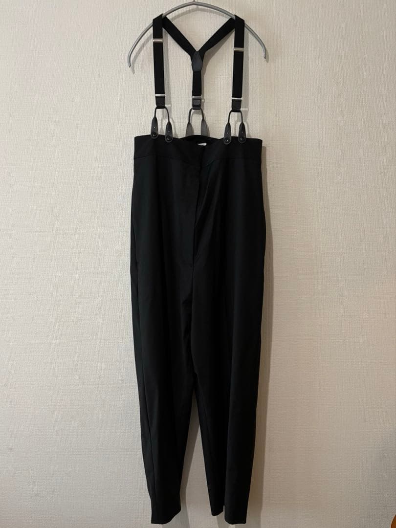 美品＜H＞トロピカルハイウエストサスペンダーパンツ　Mサイズ