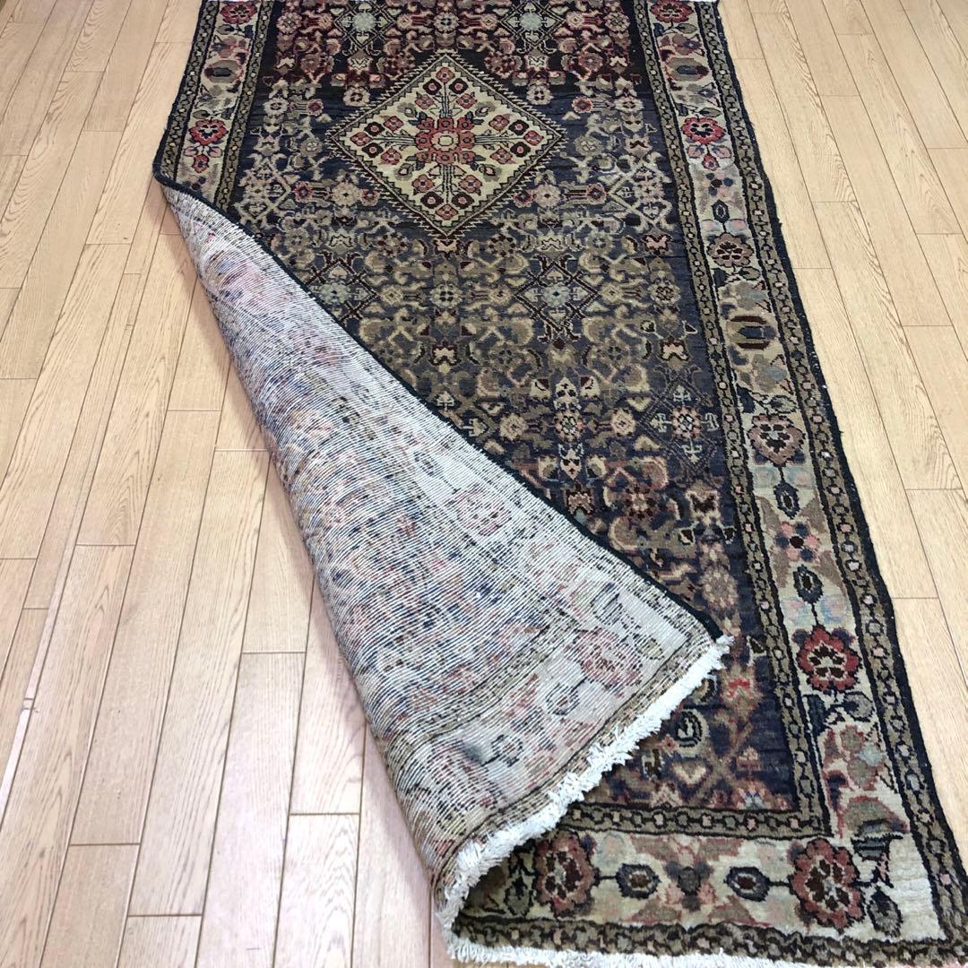 ペルシャ絨毯 ペルシャヴィンテージラグ 183x103 手織り オールド