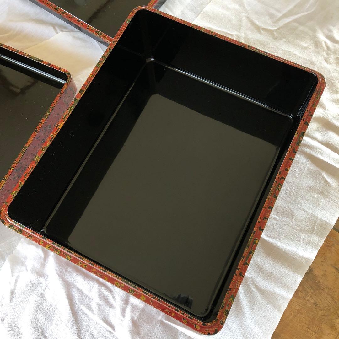 津軽塗りの文庫　木製