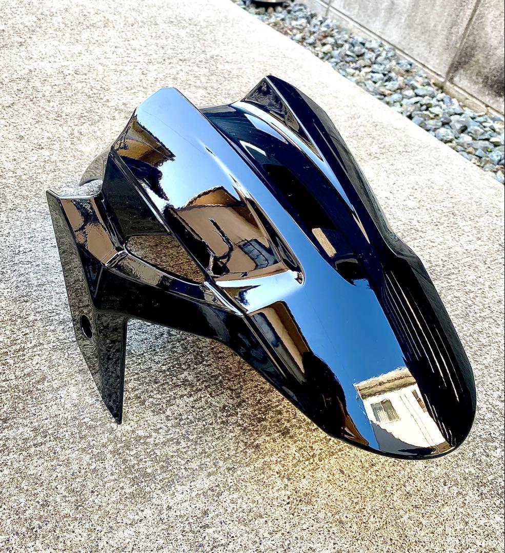 NINJA 250/400 フロントフェンダー 光沢ブラックZ250 Z400