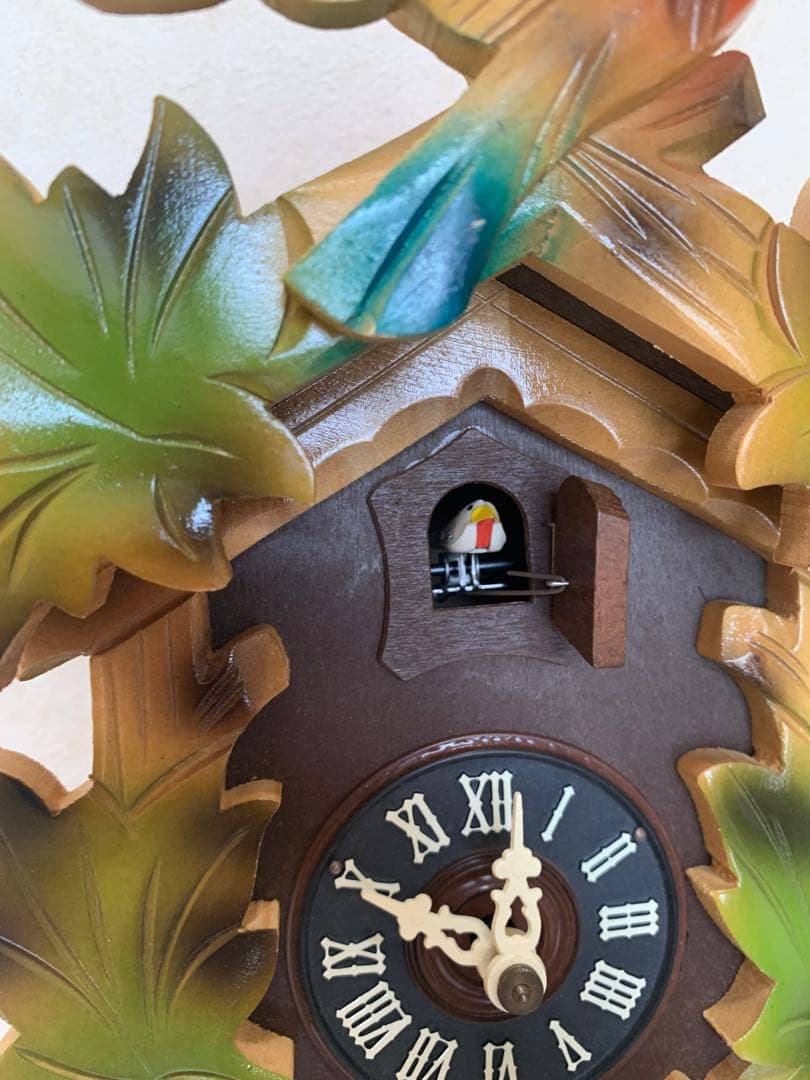 鳩時計　カッコウ時計　振り子付き掛け時計　おもり式　ドイツ　シュナイダー