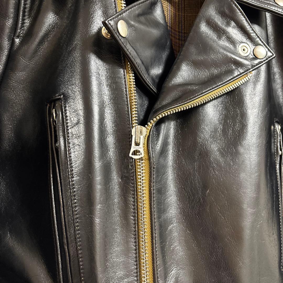 STARKEHAUT ライダース ベジタン 馬革 茶芯 ライトニング 新品