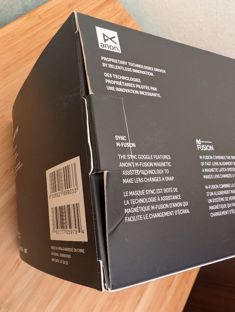 ⑦anon.Sync Low Bridge Fit Goggles+B.Lens