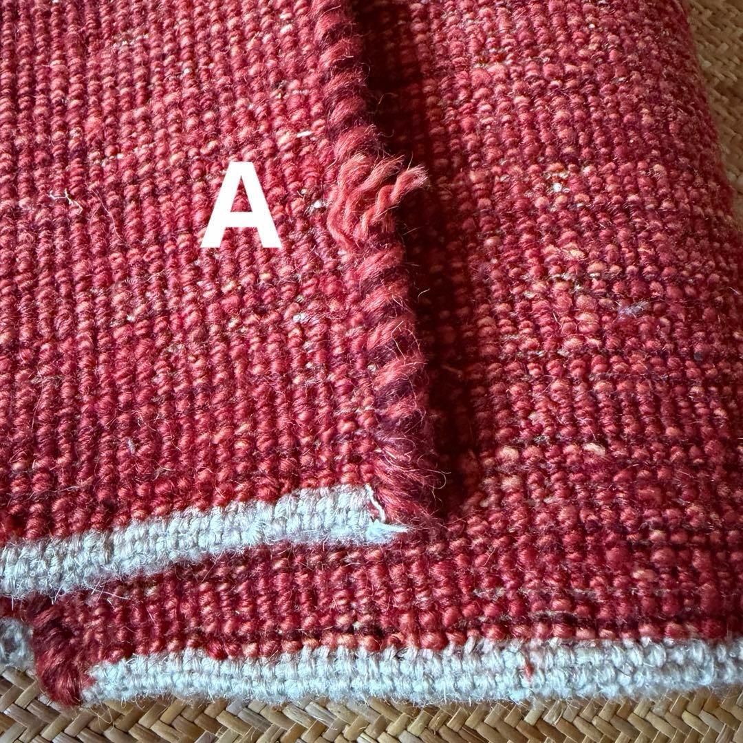 ギャッベ　ゾランヴァリ　茜色