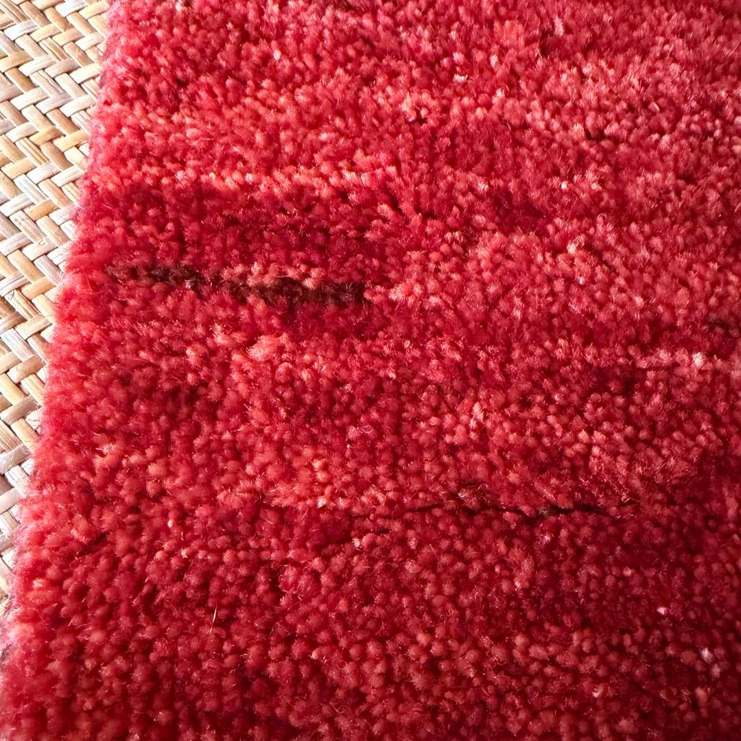 ギャッベ　ゾランヴァリ　茜色