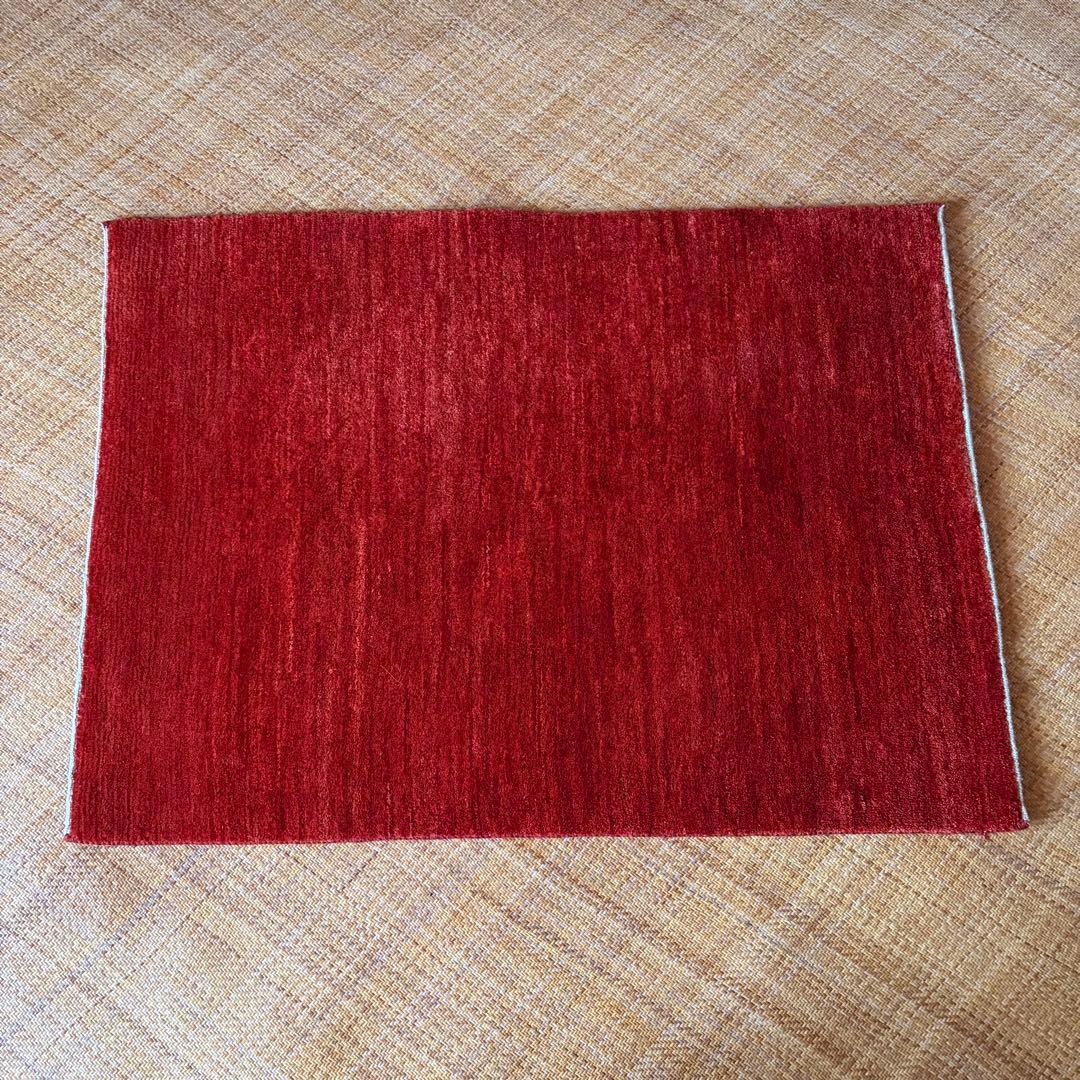 ギャッベ　ゾランヴァリ　茜色