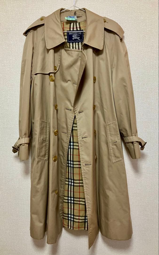 【Burberrys】英国製トレンチコート　ベージュ　バーバリー