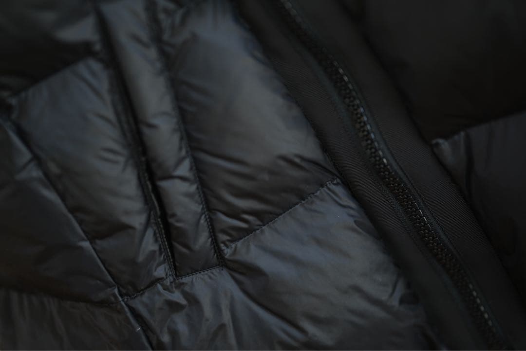 sacai ダウンベスト サカイ 定番 黒 ジップ ナイロン ジャケット