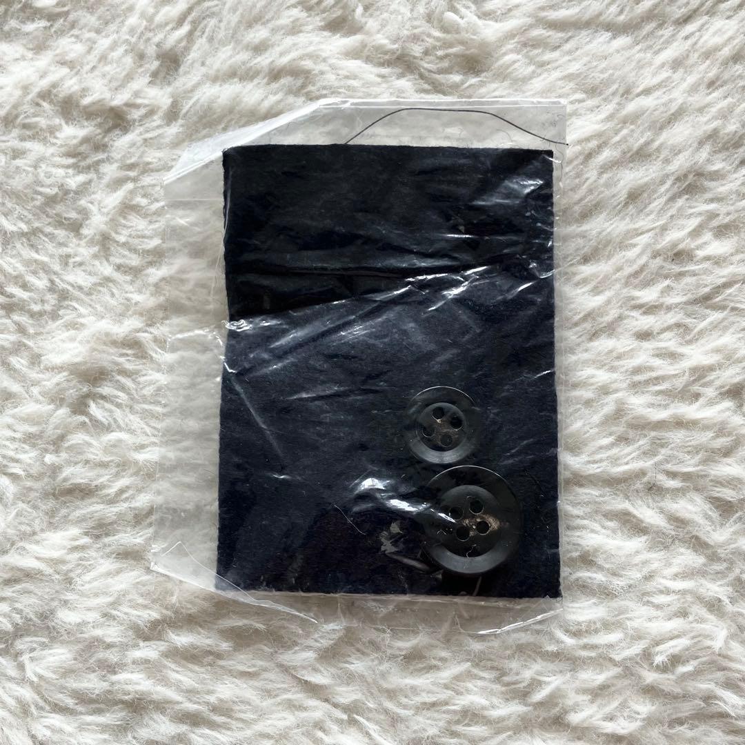 美品 リングヂャケット ウール メルトン ステンカラーコート ネイビー 46