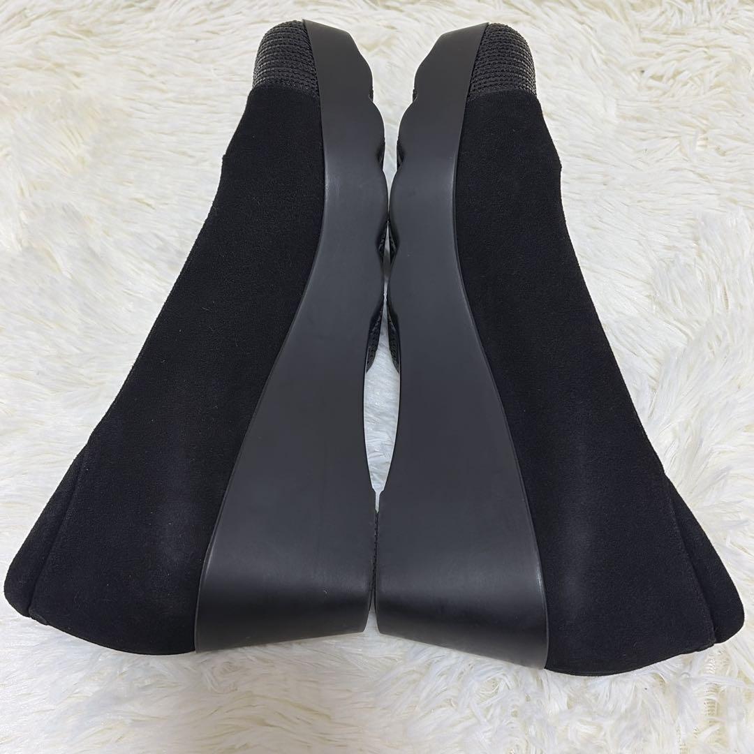 【美品】HILLS AVENUE ヒルズアベニュー スエード パンプス 24.5