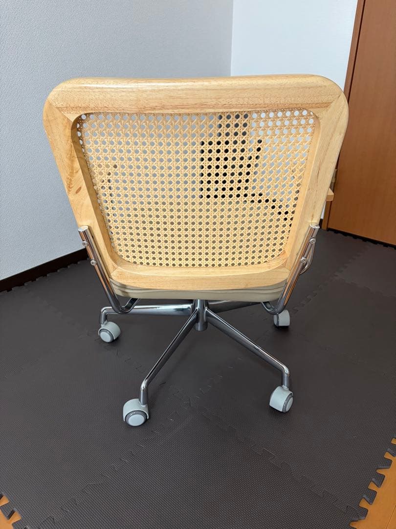 [広島県東広島市]組立不要　LOWYA ラタン調チェア 韓国インテリア　ロウヤ