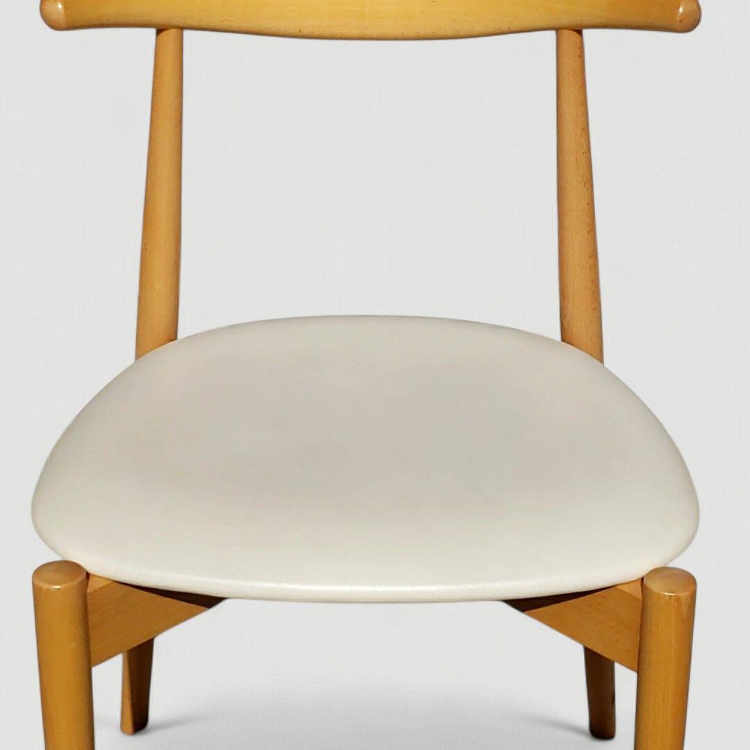 秋田木工 曲木 ダイニングチェア No.0808 IDC大塚家具 ホワイト ①