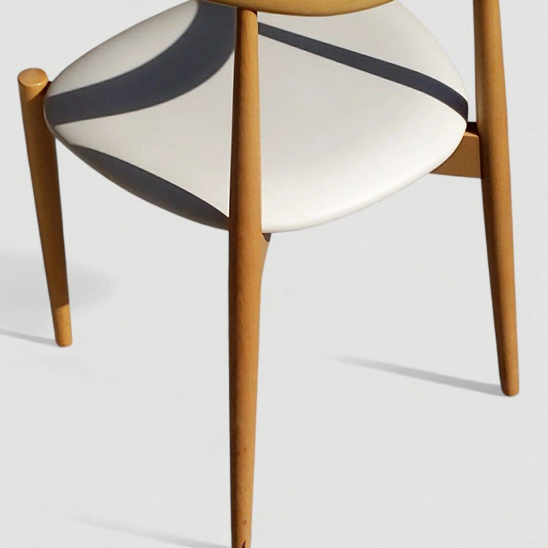 秋田木工 曲木 ダイニングチェア No.0808 IDC大塚家具 ホワイト ①